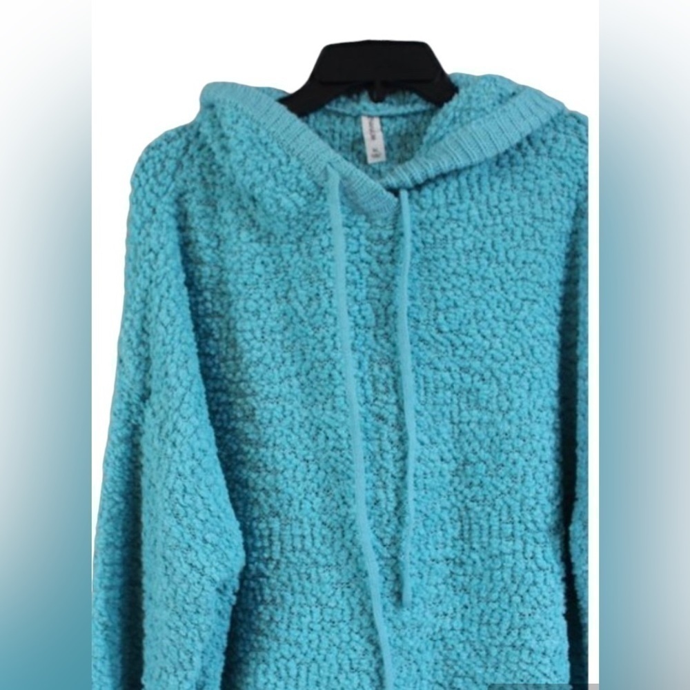 Zenana Premium Mint Popcorn Hoodie Size XL NWOT Comfy Cozy and Warm - Picture 4 of 9